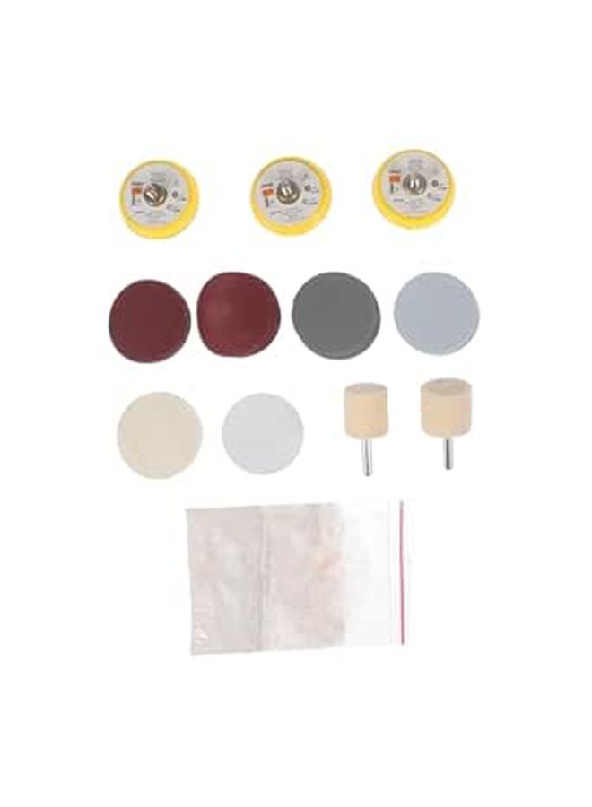 10 Piece Wool Polishing Wheels Kit Assorted Buffing Pads For Car Glass - Image 1