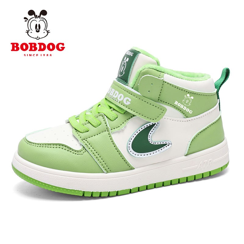 Babu Bean Men'S Shoes For High-Top Children'S Sneaker Fleece-Lined Warm Cotton Cuhk Children'S Shoes - Image 1