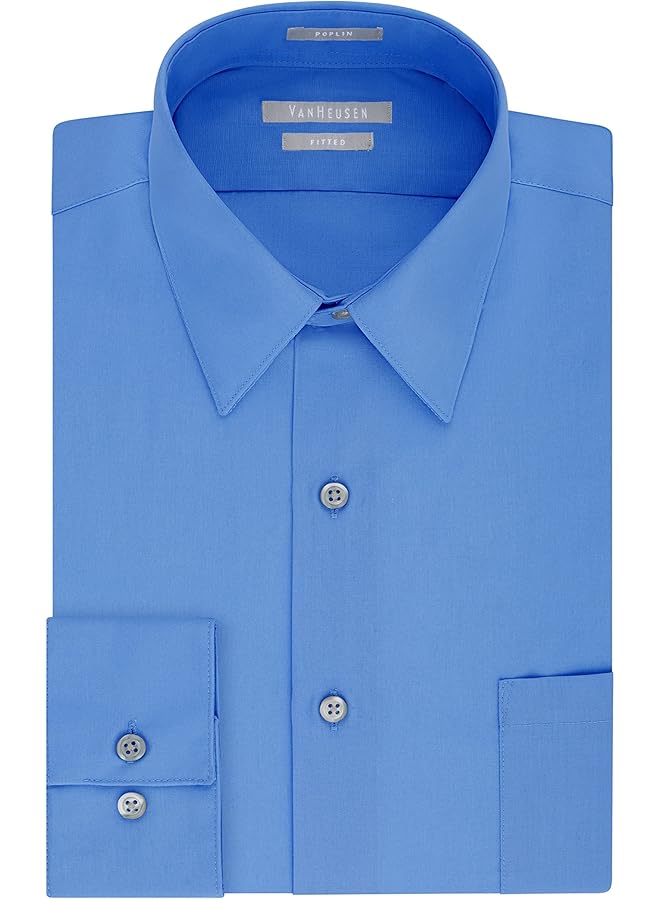 فان هيوزن قميص رجالي رسمي ملائم من قماش البوبلين سادة - Image 3