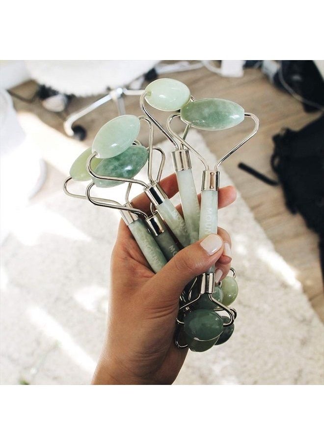 Mount Lai - The De-Puffing Jade Facial Roller | Jade Roller Face Massager to De-Puff, Soothe, and Reveal Radiant Skin | Jade Facial Roller for Women - Image 1