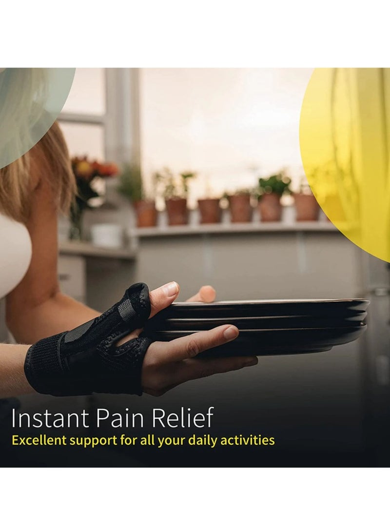 AOLIKES Wrist Support Band, Wristband Thumb Stabilizer, Flexible Splint Wrist Thumb Support Brace, Comfortable Wrist Sleeve For Pain Roelf Typing Cycling Exercise, (Pack Of 2pcs, Type A Basic Beige) - Image 2