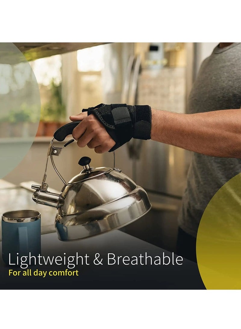 AOLIKES Wrist Support Band, Wristband Thumb Stabilizer, Flexible Splint Wrist Thumb Support Brace, Comfortable Wrist Sleeve For Pain Roelf Typing Cycling Exercise, (Pack Of 2pcs, Type A Basic Beige) - Image 3