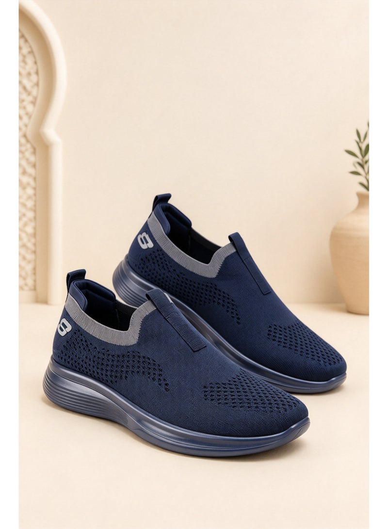 Amity Men's Slip-On Soft Sole Knit Mesh Casual Sneakers - Lightweight Non-Slip Walking Trainers - Image 1