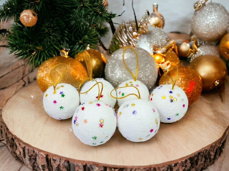 Evisha Snow Theme Christmas Tree Hanging Ornaments and 4 Ft Artificial Christmas Tree for Christmas Party Decoration - Image 4