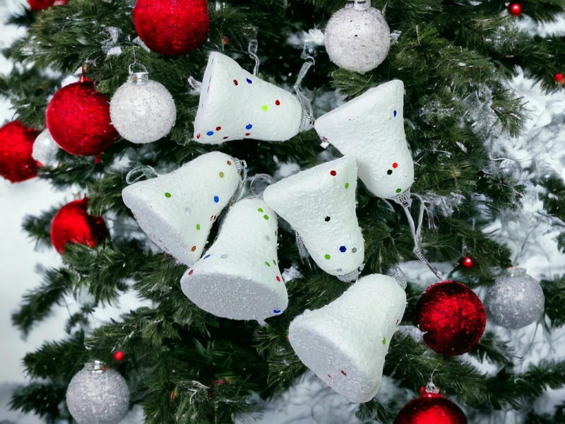 Evisha Snow Theme Christmas Tree Hanging Ornaments and 4 Ft Artificial Christmas Tree for Christmas Party Decoration - Image 2