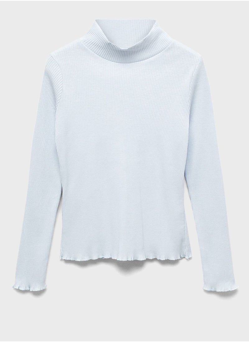 MANGO - Kids Essential Round Neck T-Shirt - Image 1