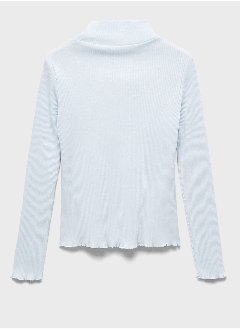 MANGO - Kids Essential Round Neck T-Shirt - Image 1