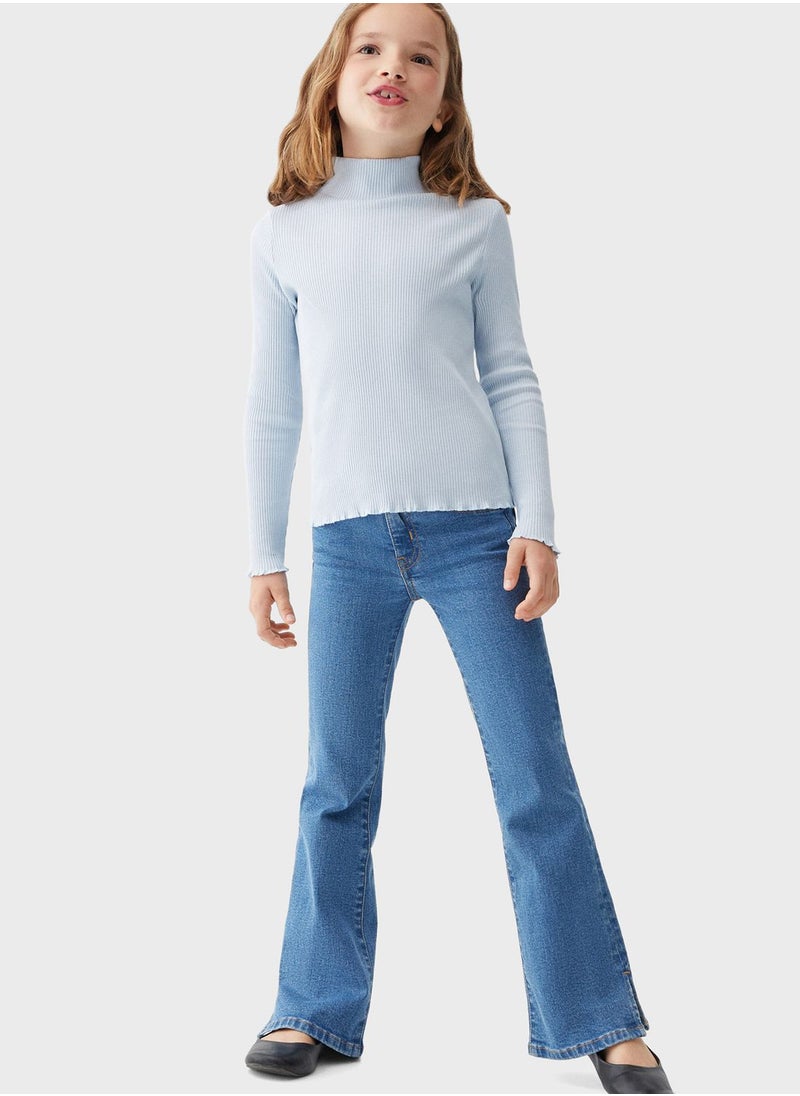 MANGO - Kids Essential Round Neck T-Shirt - Image 1