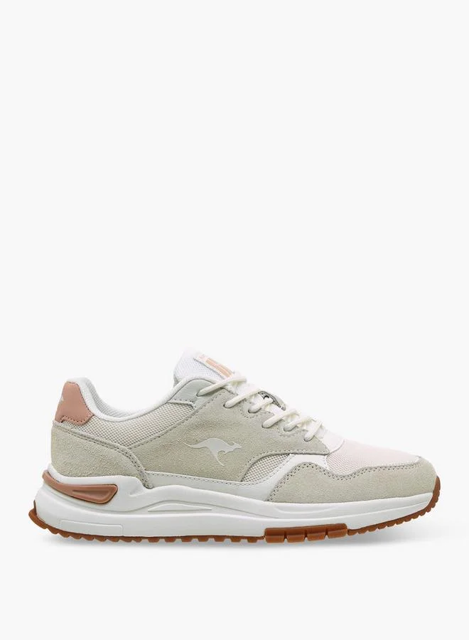 Kangaroos BEIGE Women Lace-Up Ankle Sneakers for Women | Best Price UAE