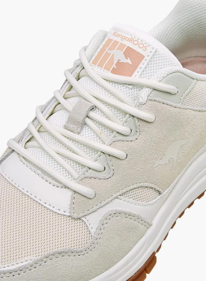 Kangaroos BEIGE Women Lace-Up Ankle Sneakers for Women | Best Price UAE