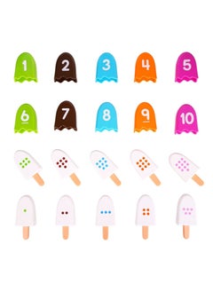 Generic Counting Toys Number, Learning Toys for Kids Ages 3-5 Preschool Math Toys Cute Numbers Match Games Color Sorting- Fine Motor Toys Preschool Learning Montessori Numbers Toys for Kids(20 Pcs)  - Image 1
