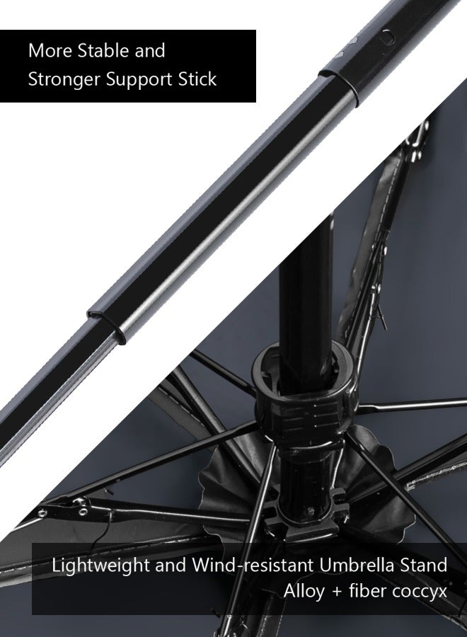 SUCITY Mini Folding Compact Umbrella with Case-Windproof Lightweight Pocket Umbrella-Rain Portable Umbrella Sun for Men and Women UPF 50+ UV Protection Umbrella - Image 5