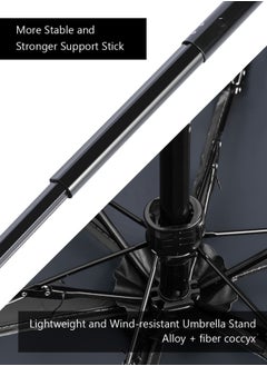SUCITY SUCITY Mini Folding Compact Umbrella with Case-Windproof Lightweight Pocket Umbrella-Rain Portable Umbrella Sun for Men and Women  - Image 5