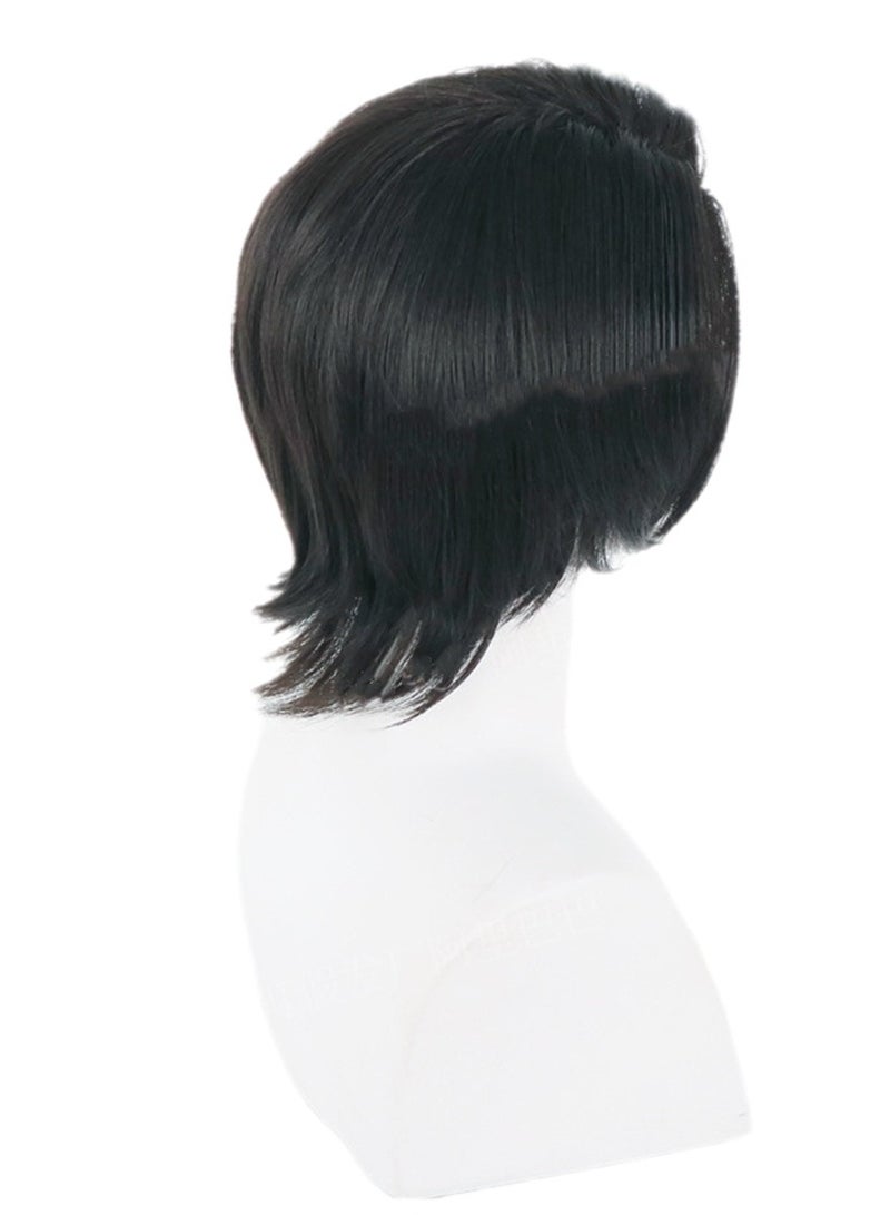 Jujutsu Kaisen wig Otoko Yuta's hair is shaved on the top of the head and the hair ends are reversed cosplay wig costumes dress up wig  - Image 4