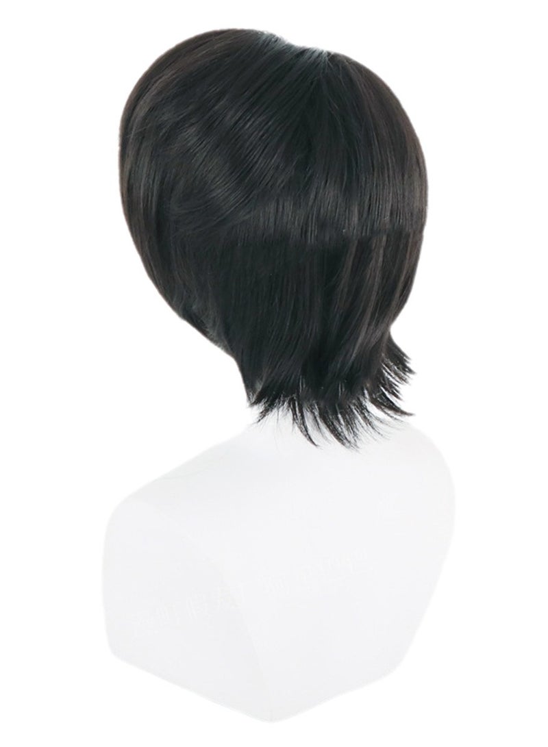 Jujutsu Kaisen wig Otoko Yuta's hair is shaved on the top of the head and the hair ends are reversed cosplay wig costumes dress up wig  - Image 2