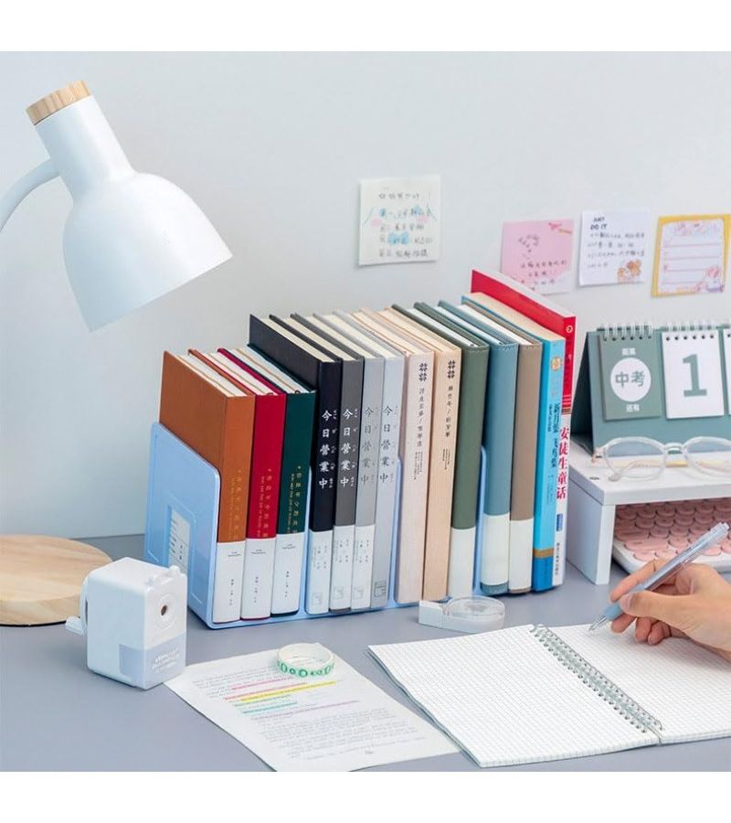 Transparent 2pcs Desktop Book Stand for Student Desk Organizer - Image 1