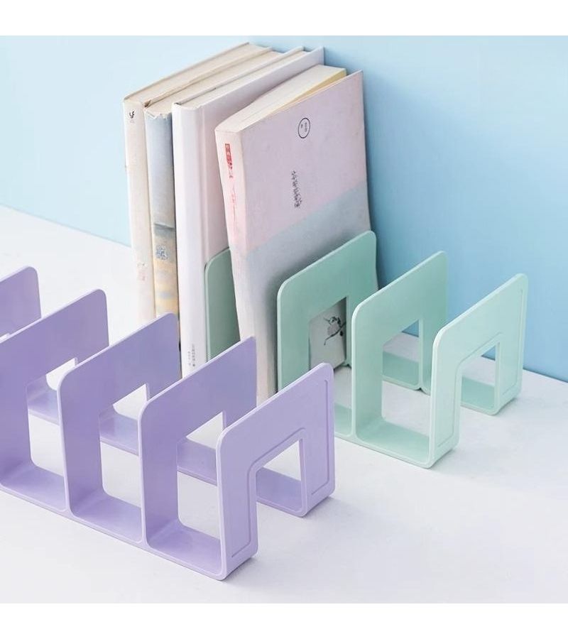 Transparent 2pcs Desktop Book Stand for Student Desk Organizer - Image 5
