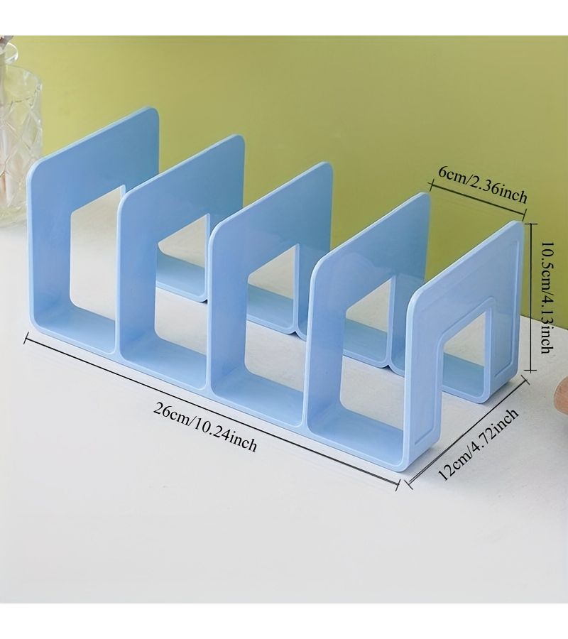 Transparent 2pcs Desktop Book Stand for Student Desk Organizer - Image 3