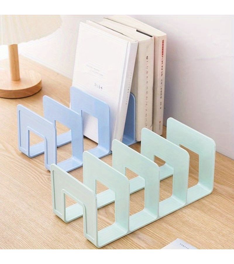Transparent 2pcs Desktop Book Stand for Student Desk Organizer - Image 4