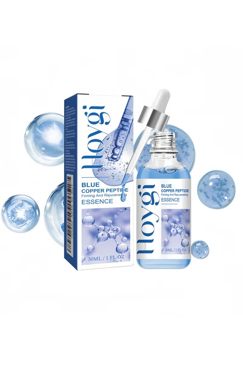 Hoygi Copper Peptide Anti-Aging Serum 30ml - Clinically Proven Wrinkle Reduction & Skin Firming Treatment with GHK-Cu, Brightening Essence for Radiant Face (Lab-Tested Formula) - Image 1