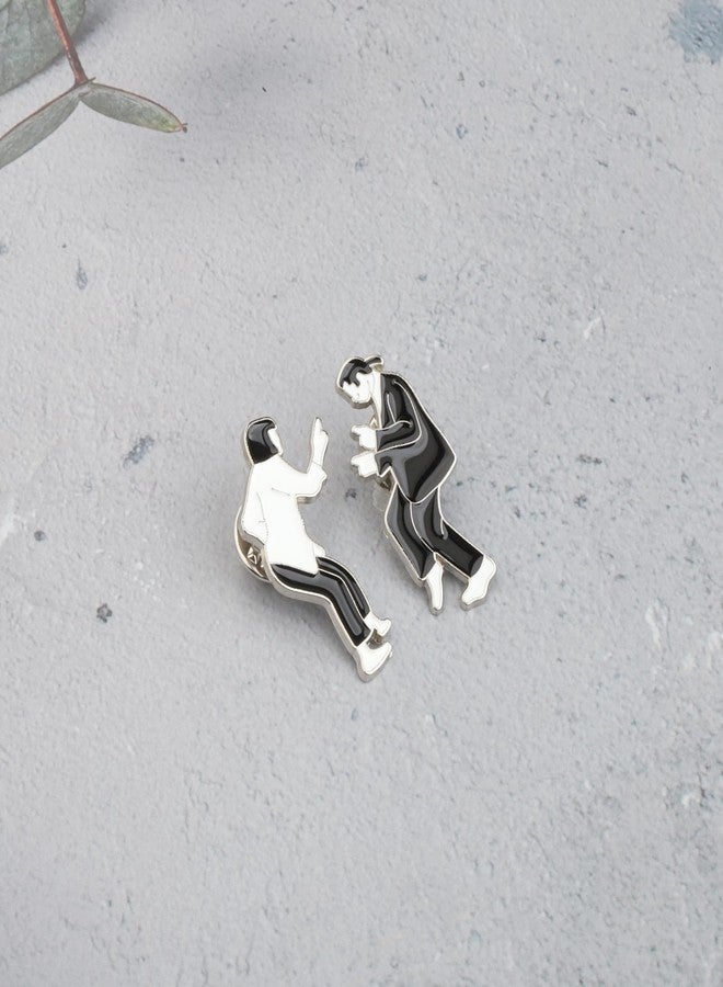 SEIRAA Dancing Enamel Pin Retro Movie Inspired Brooch Movie Lover Jewellery Gift Idea (Dance brooch) - Image 5