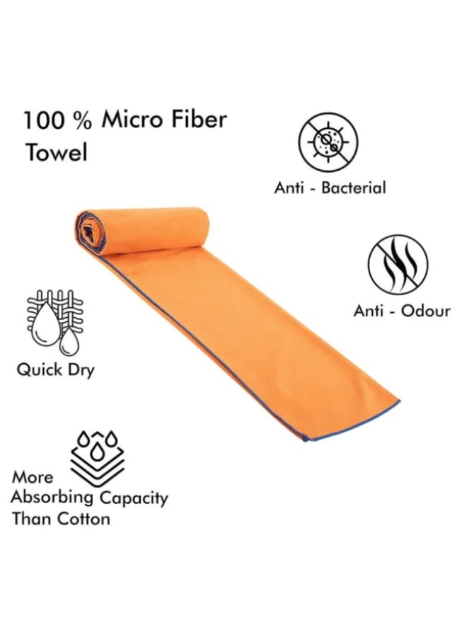 منترا فوط سباحة مايكروفايبر من مينترا 65 × 90 سم – لون برتقالي - Image 2