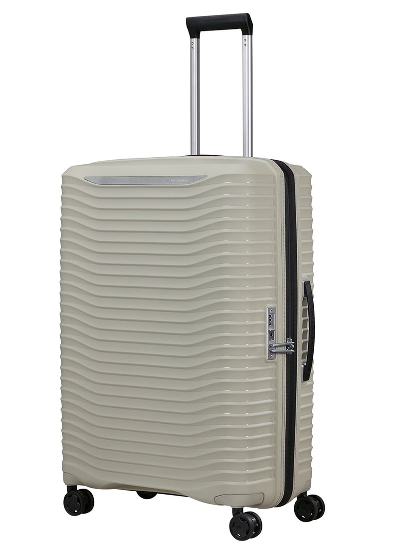 Samsonite Upscape Suitcase Check-In Size 75 cm / 28 inch, 4 Spinner Wheels, Polypropylene, Warm Neutral|Inner Mesh Pocket|Expandable|Removable Divider|TSA Lock - 10 Years International Warranty - Image 1