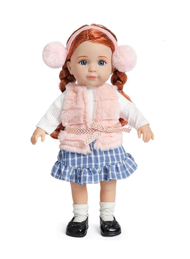 بيوينتي دمية الطفل المولودة من جديد 35CM واقعية دميات الأطفال حديثي الولادة الحيوية وزنها مع دمية السيليكون الناعمة بنات مع ملابس دمية اكسسوارات لسن 3+ - Image 1