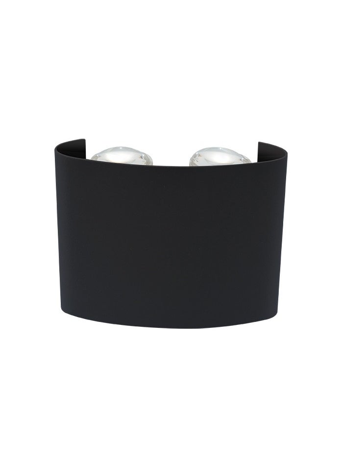 MODI 4*2W Modern LED Warm White Wall Light , IP65 Waterproof, 770lm, Up & Down Lighting - Black  - Image 4