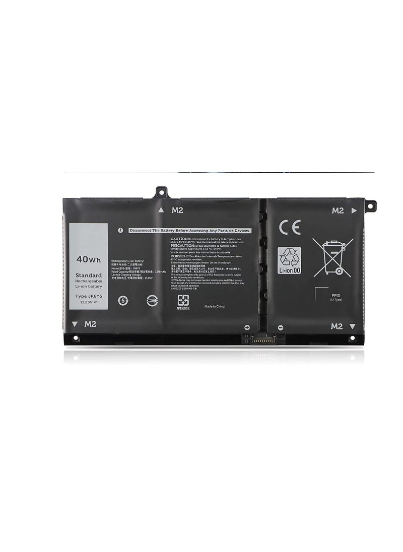 Terabyte REPLACEMENT K6Y6 Laptop Battery Compatible for Latitude 3410 3510 Vostro 5300 5401 5501 Inspiron 5300 5401 5408 5501 5508 5400 7405 7300 7500 2-in-1 Silver C5KGSeries 6 CF5RH H5CKD 11.25V 40Wh 3Cell  - Image 1