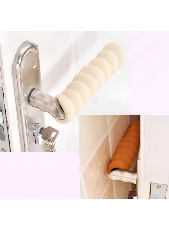 هوميرا غطاء مقبض باب مرن من الفوم بطول 14 سم مزود بمانع حركة مدمج لحركة سلسة للباب وحماية الجدار. سهل التركيب للاستخدام المنزلي. أنيق وعملي. - Image 2