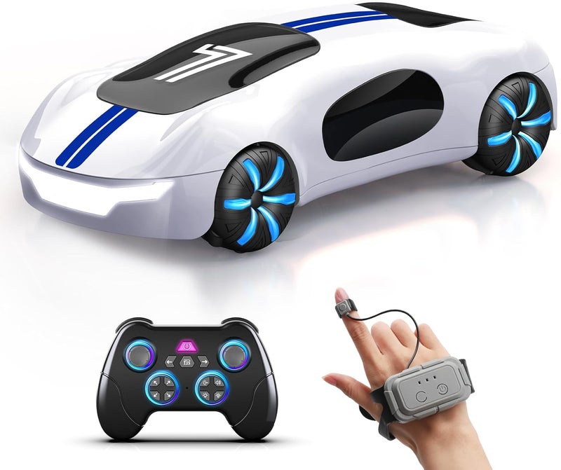 AEROQUEST Gesture Sensing Remote Control Car, Drift RC Stunt Car with Light Spray & Sound, 2.4GHz Hobby RC Cars Toy for Kids, 360° Rotate, Birthday Gifts for Boys Girls 4-12 - Image 1