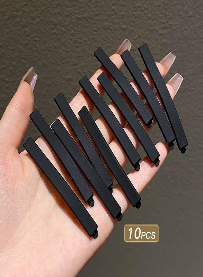 Dkriva® Bobby Pins, 10 pcs Brown Bobby Pins for Women, 3 Inch Matte Hair Pins, Acrylic Barrette, Morandi Thin Bobby Pin, Korean Hair Accessories, Minimalist Clip (Multi Color) - Image 2