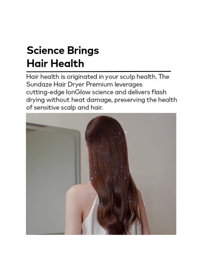 ITEL Hair Dryer Premium Sundaze IHD-73 with Ionic Technology & Diffuser - Sky Grey - Image 5