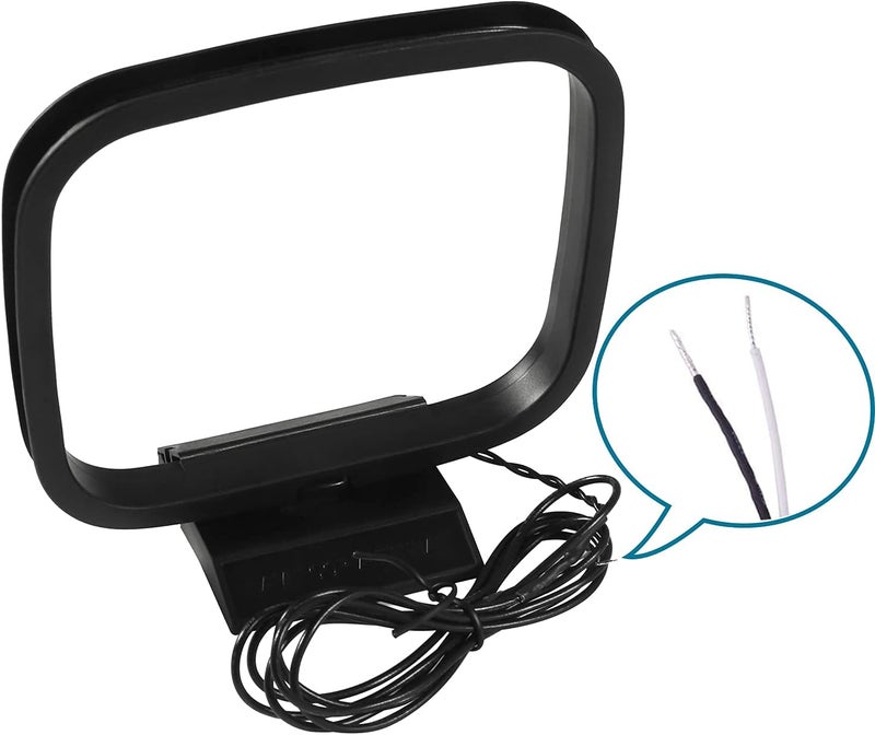 AEDIKO AM Loop Antenna 2 Pin Bare Wire Antenna for Indoor Radio Bluetooth Home Stereo Receiver AV AudioTheater - Image 4
