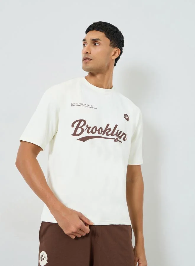 Styli Men Oversized Printed T-Shirt and Shorts Co-Ords