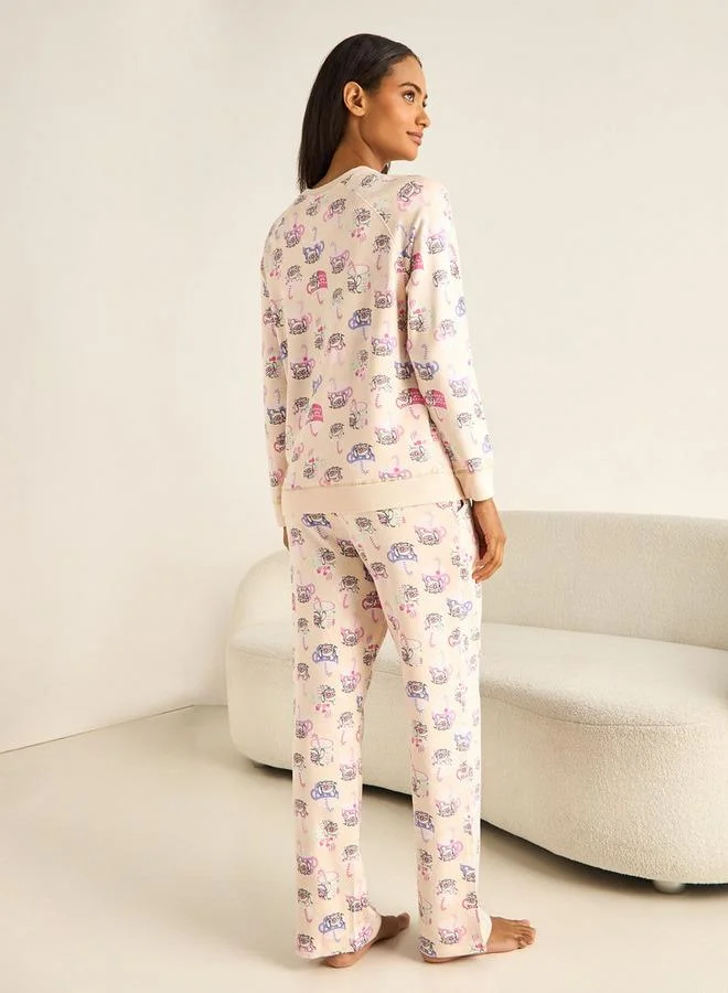 Splash FAV Pyjama Set T-shirt & Trousers Viscose Blend