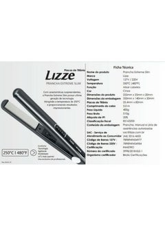 Lizze Izze Extreme Professional Slim 480ºf Professional Titanium Straightener  - Image 4