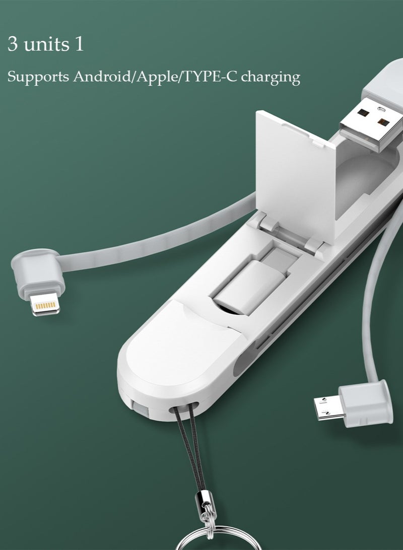 3 in 1 Retractable Charging Cable,Phone Charger Cord,USB Charger Cords for Multiple Devices,Road Trip Essentials, Type C/Micro USB Port for Cell Phones/Samsung Galaxy/LG/Huawei/Tablets/PS  More - Image 3