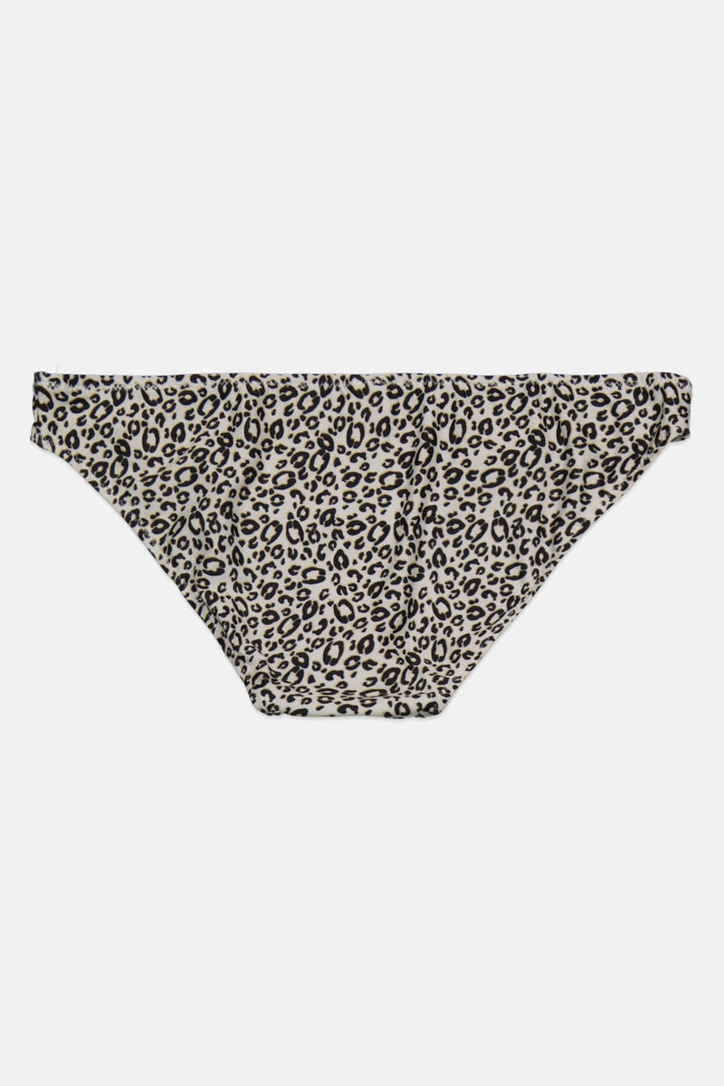 DOROTHY PERKINS Women Animal Print Bikini Bottom, Black  - Image 2