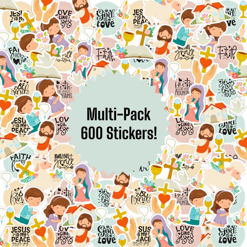 Joyful Artistry 600 PCS Christian Stickers Religious Stickers for Kids Prayer Board Supplies Christian Party Favors and Jesus Stickers 600 - Image 2