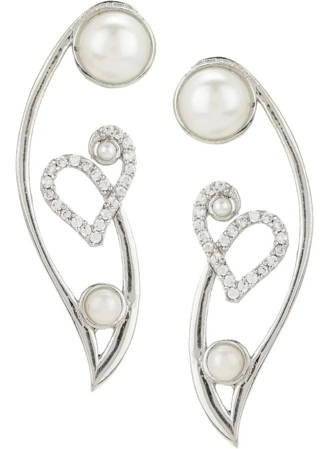 Voylla -plated brass earrings, Onesize, Brass, No Gemstone