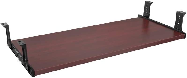 AVRIAN Furniture/Table Accessories Office Product Suits Hardware 20 in Keyboard Drawer Tray Wood Holder Under Desk Adjustable Height Platform. You can use for Study Table & workstaion (Maroon) - Image 1