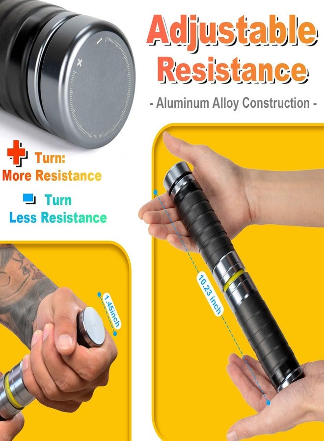 Coniflor Forearm Strengthener and Wrist, Adjustable Resistance for Hand, Wrist & Forearm Strengthener with All-Metal Build, Portable Wrist Roller Exercise Equipment for Home Gym - Image 2