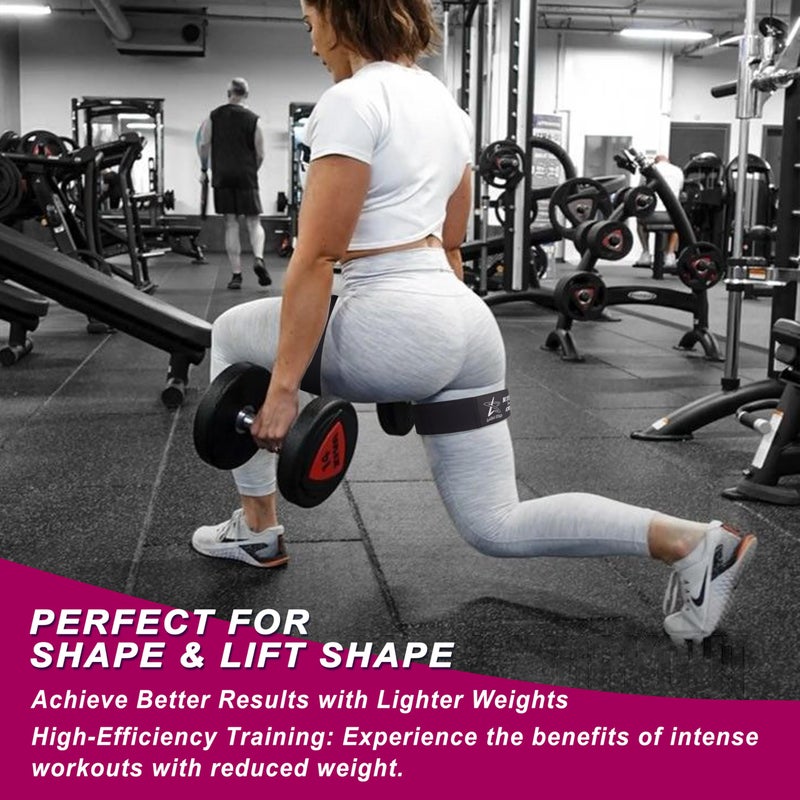 LARA STAR BFR Occlusion Bands for Women Glutes,Blood Flow Restriction Bands for Legs, Butt & Hip Building, Workouts, Best Fabric Resistance Bands for Squat Butt & Thigh - Image 3