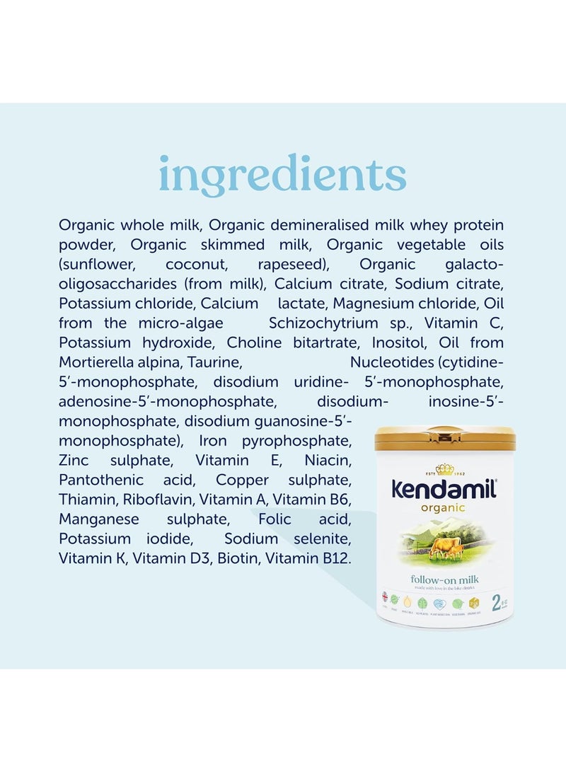 كينداميل حليب بودرة عضوي للمرحلة الثانية 800 غرام - Image 4