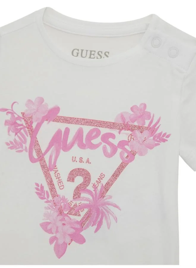 GUESS Kids Printed Crew Neck T-Shirt