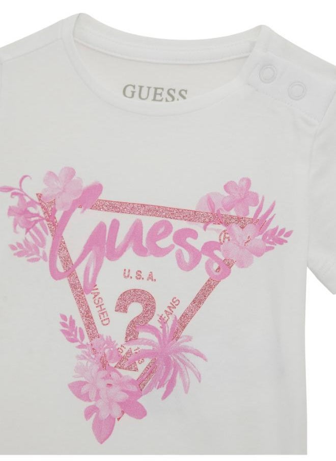 GUESS Kids Printed Crew Neck T-Shirt  - Image 3