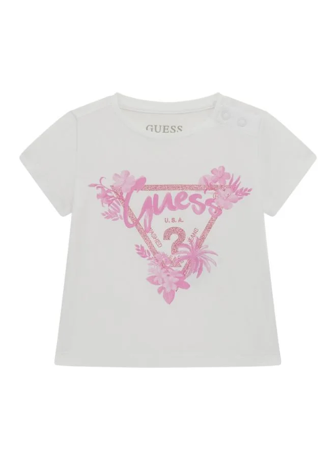 جس Kids Printed Crew Neck T-Shirt