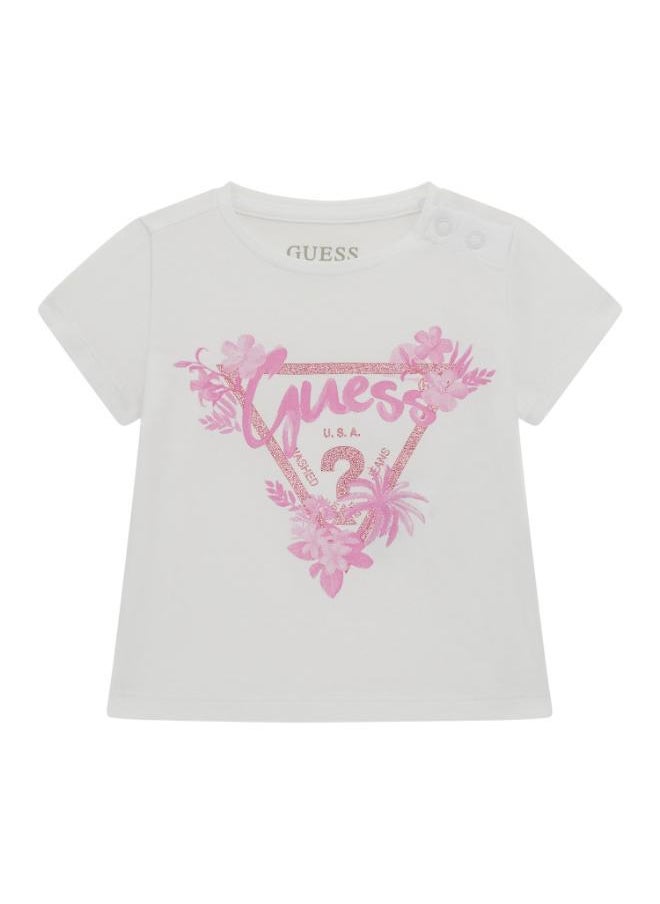 GUESS Kids Printed Crew Neck T-Shirt  - Image 1